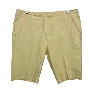 Caribbean Joe Yellow Bermuda Shorts – Size 12
